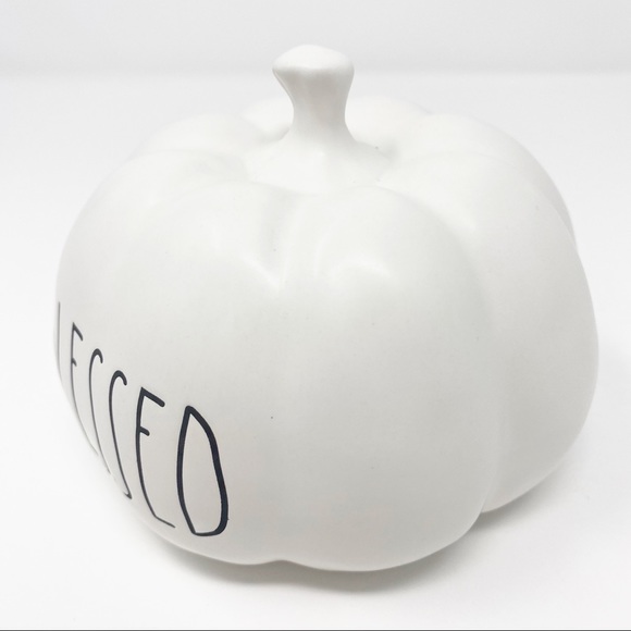 *SOLD* MINI Rae Dunn LL BLESSED Ceramic Pumpkin - Picture 3 of 5